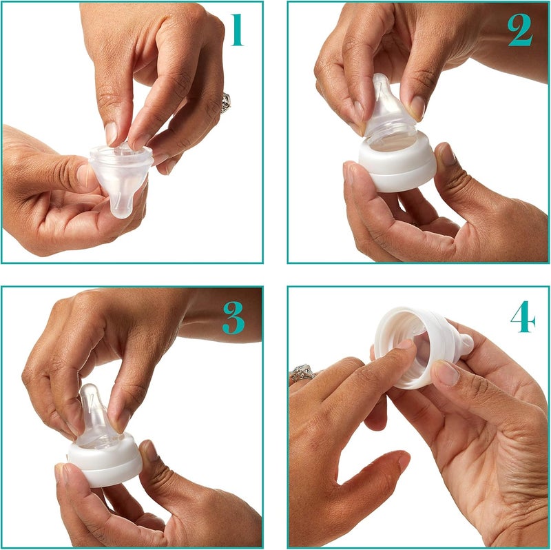 Evenflo Feeding Balance Plus Standard Neck Nipples for The Balance Plus Standard Neck Baby Bottles - Helps Reduce Colic - Medium Flow, 6 Months and Up (Pack of 6) - Image 5